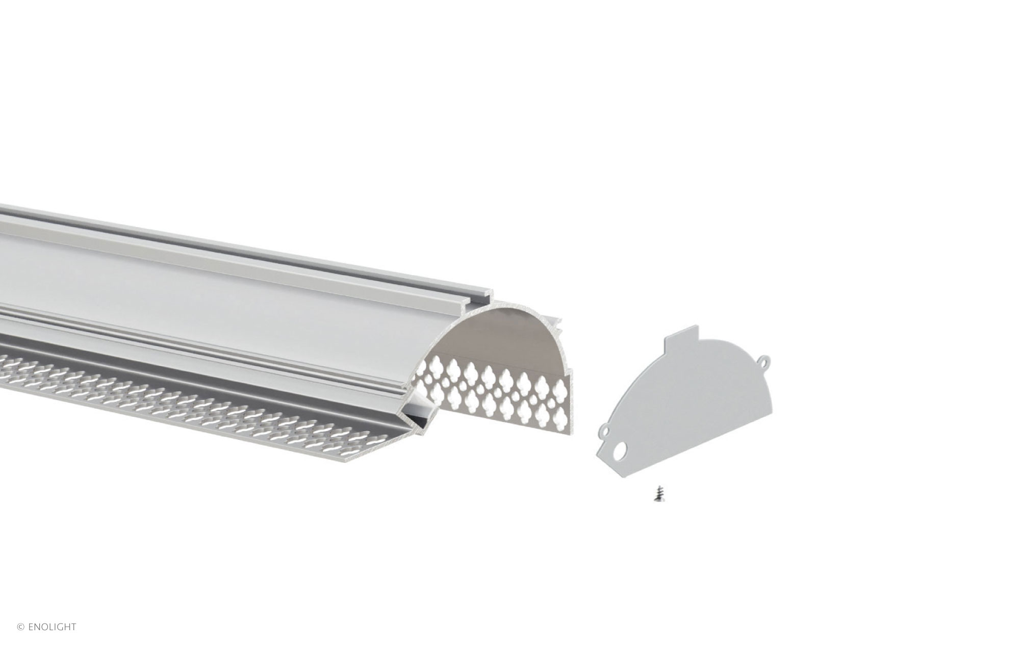 SPK9151F Ceiling Corner Recessed Linear Light with Flush Frosted Lens