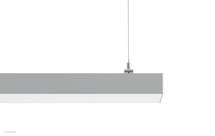 VIV8035F Extendable Bright Pendant Linear Light with Flush Frosted Lens