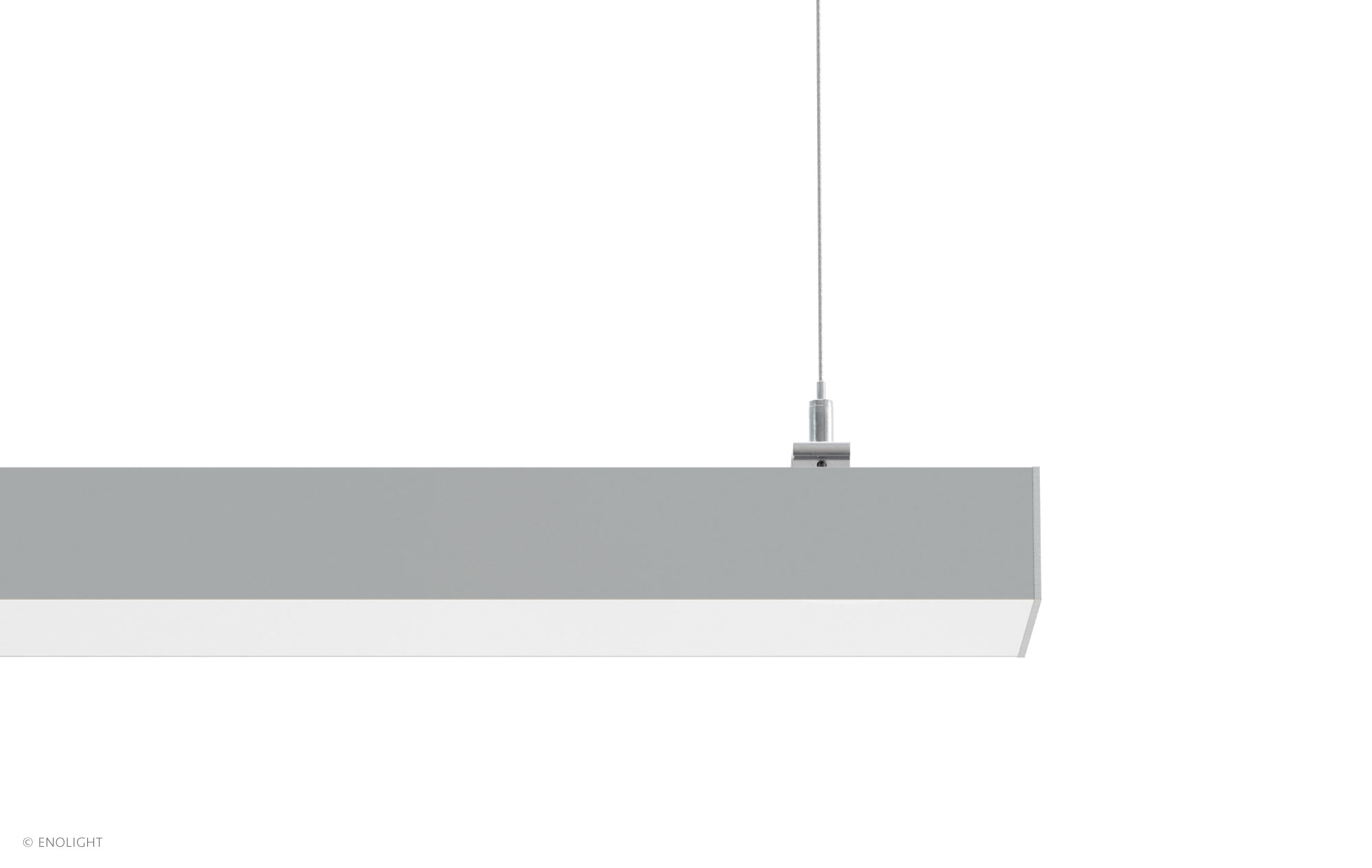 VIV8035F Extendable Bright Pendant Linear Light with Flush Frosted Lens