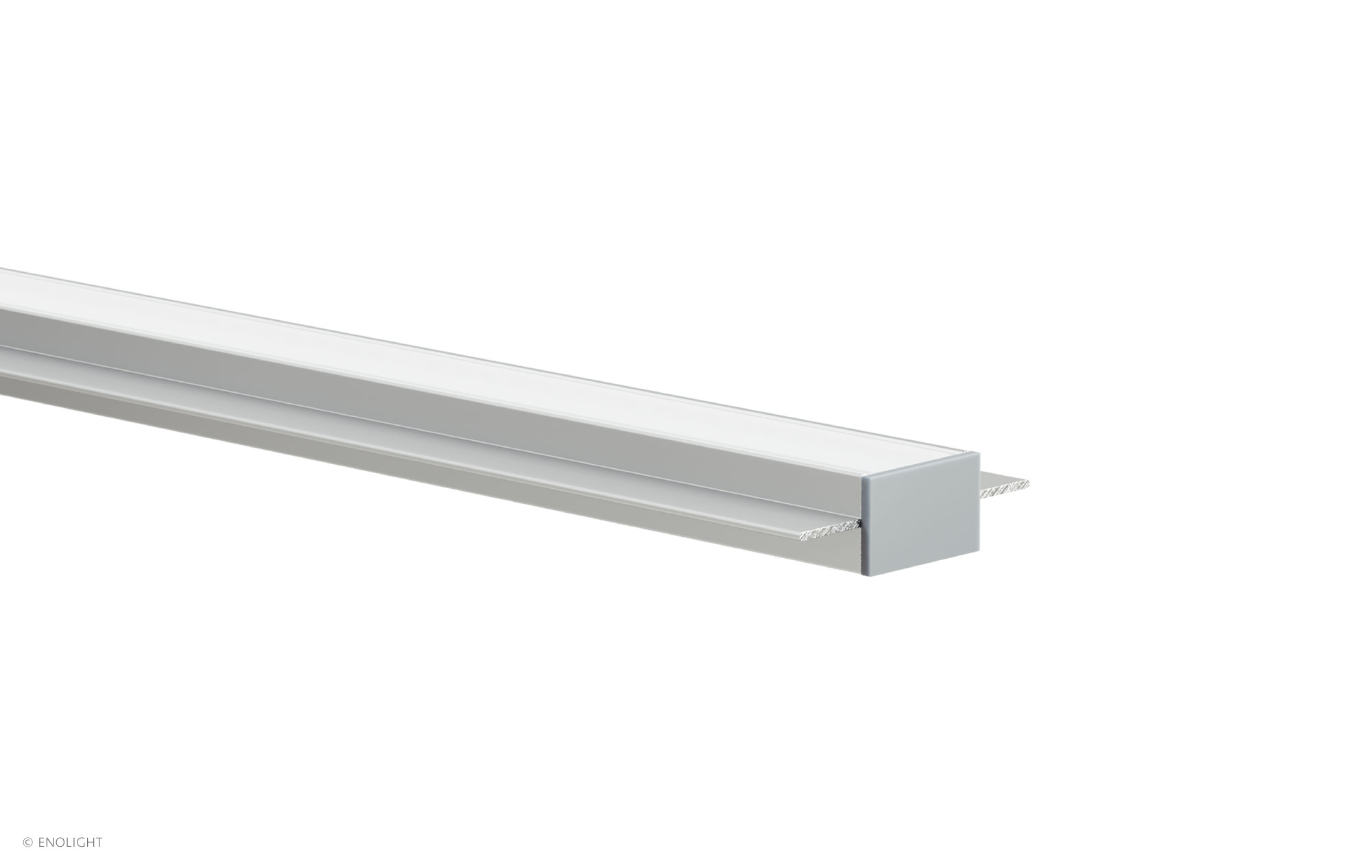 SPK3813F Wooden Board Recessed Linear Light with Flush Frosted Lens