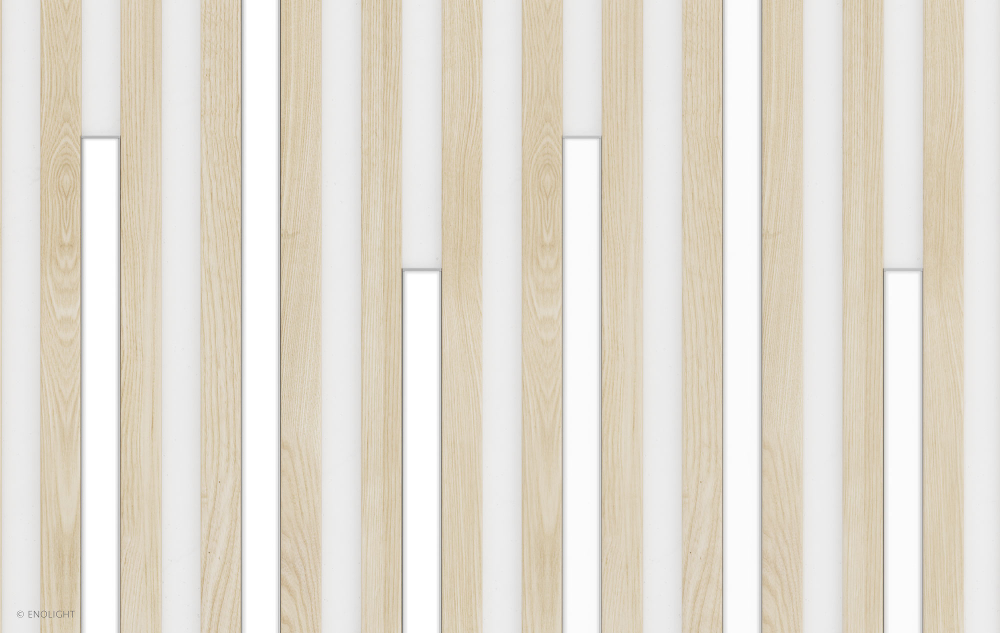 SPK3813F Wooden Board Recessed Linear Light with Flush Frosted Lens Installed