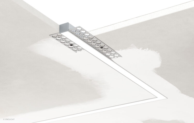 SPK5615F Drywall Recessed Linear Light with Flush Frosted Lens