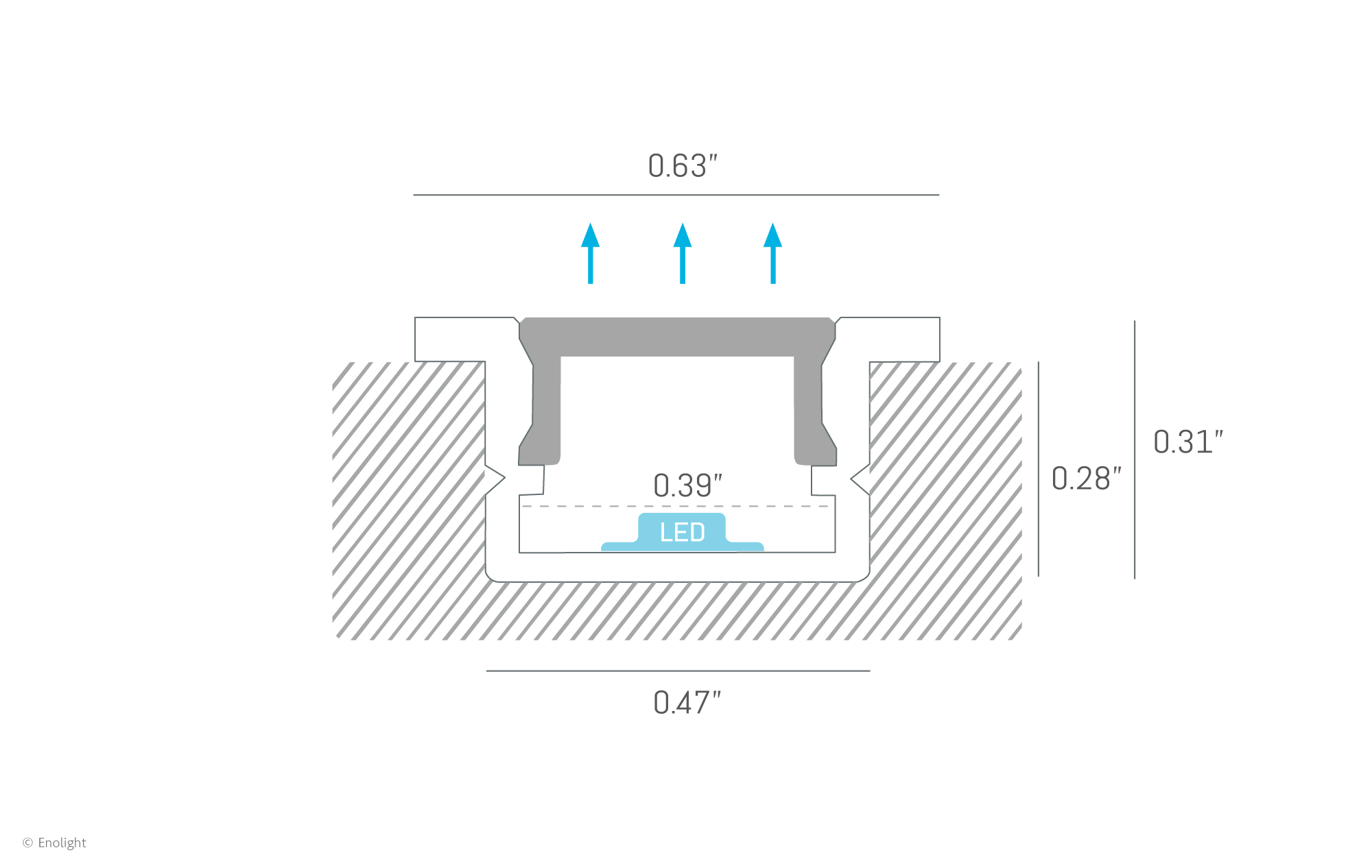 HYN1608F-Recessed-Linear-Trim-Light-with-Flat Frosted-Lens-Drawing-