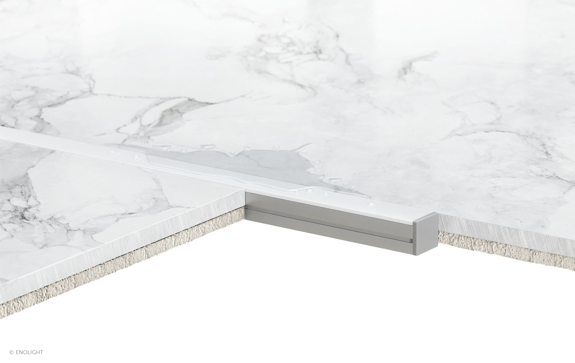 HYN1612F Waterproof Recessed Surface Linear Light with Flush Frosted Lens