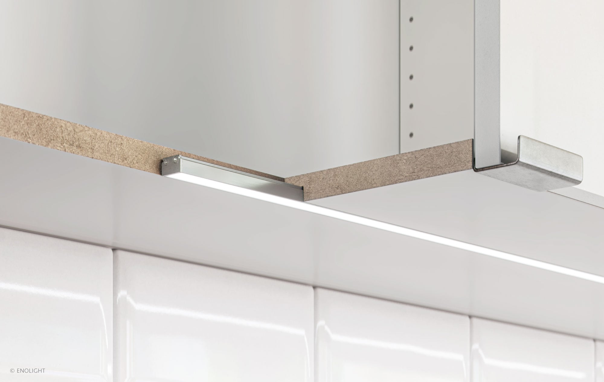 HYN1409F Recessed Surface Linear Light with 1/2" Sand Texture Frosted Lens - Image 4