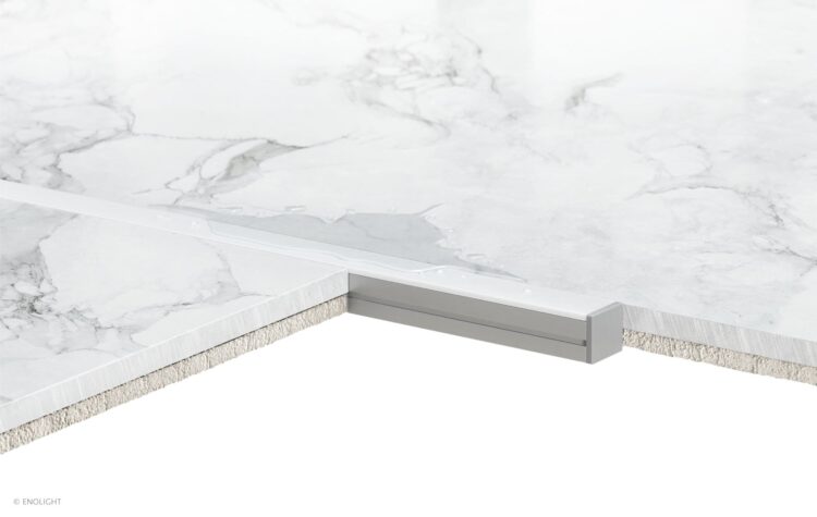 HYN1612F Waterproof Shower Linear Light with Flush Frosted Lens