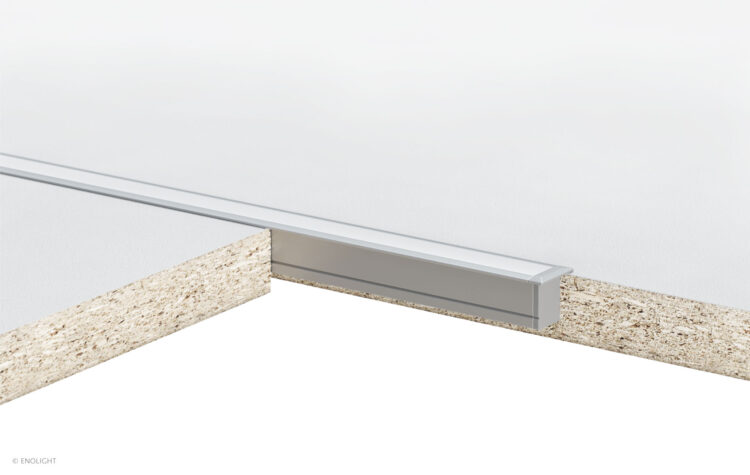 HYN1815F Recessed Linear Trim Light with 1/2" Flush Frosted Lens