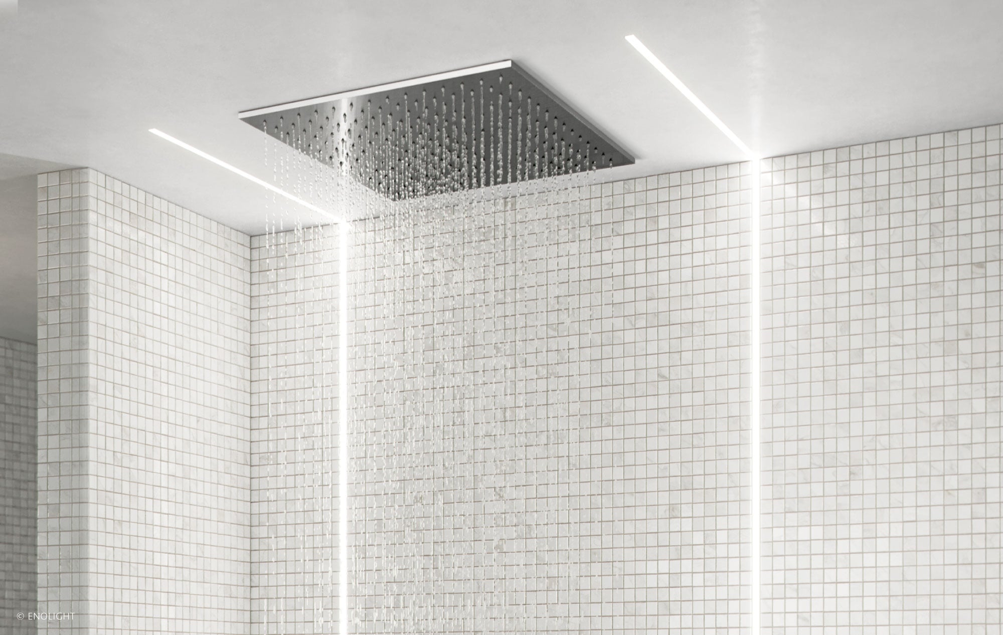 HYN1913F Waterproof Shower Linear Light with 3/4" Sand Texture Frosted Lens