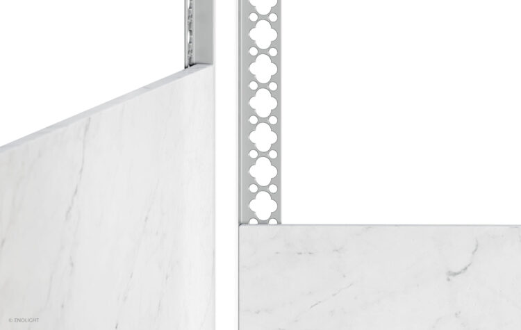 SPK5917F Inner Corner Recessed Linear Light with 1/2" Flush Frosted Lens