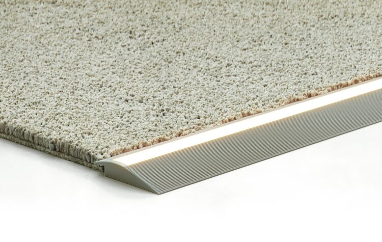 TIE5711C Floor Transition Linear Light with Curved Frosted Lens