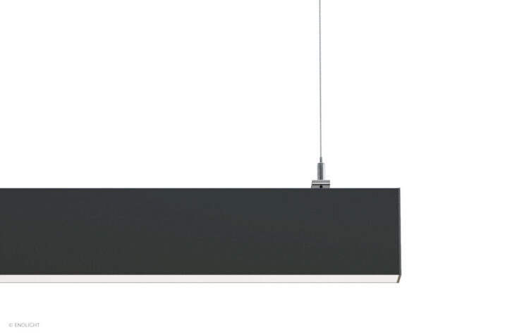 VIV3373F Suspended Direct Indirect Linear Luminaire with Flush Frosted Lenses