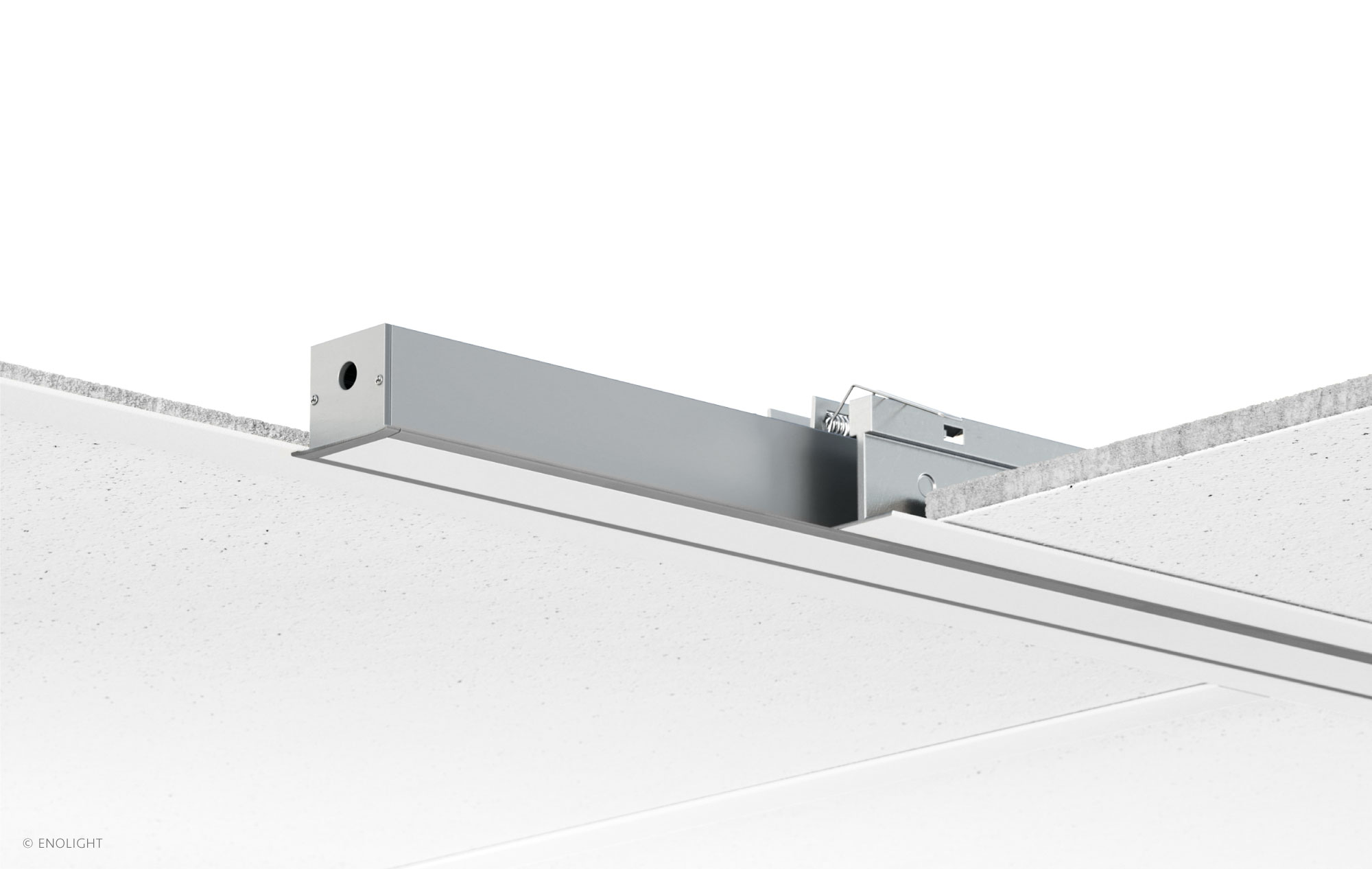 VIV3830F Super Bright Recessed Ceiling Board Linear Light with 1" Frosted Lens