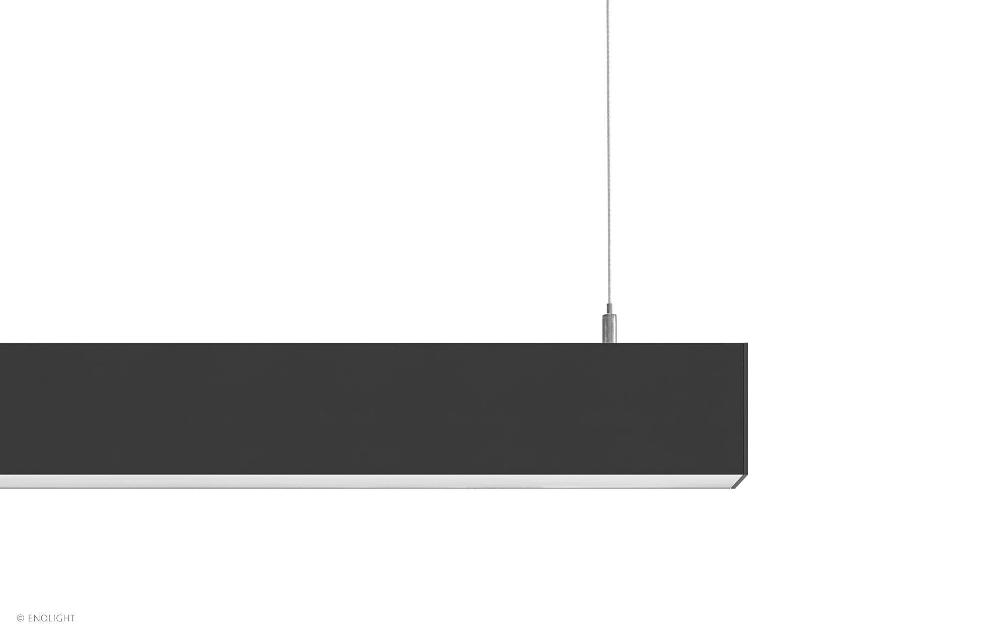 VIV4160F Suspended Direct Indirect Linear LED Light with 1.5" Frosted Lenses
