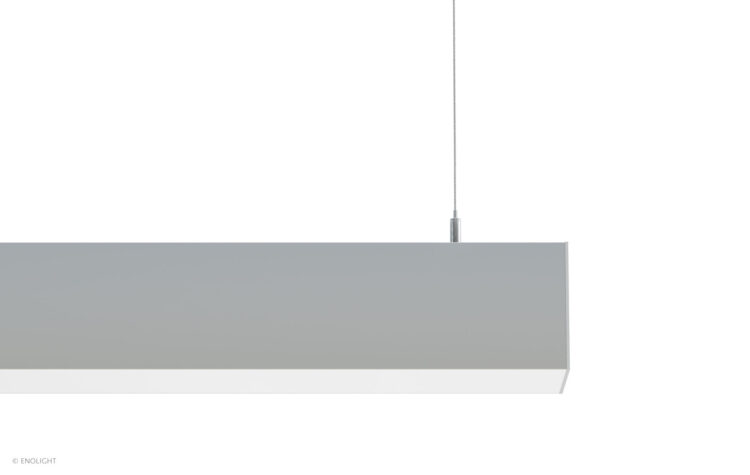 VIV7676F Super Bright Linear Suspended Light with 3" Flush Frosted Lens